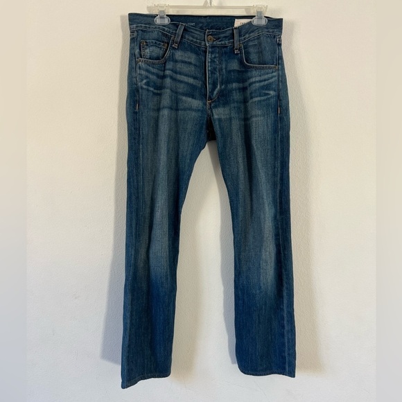 Rag & Bone RB 15x Slim Straight Tailored Workwear Denim Dumont Blue Jeans 31 - Picture 1 of 13
